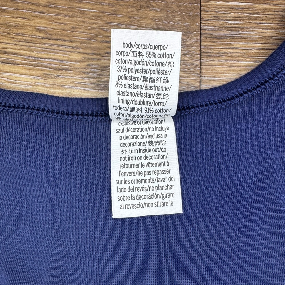 PINK Victoria's Secret Rib Crop Tank Top (Midnight blue) - Picture 6 of 6